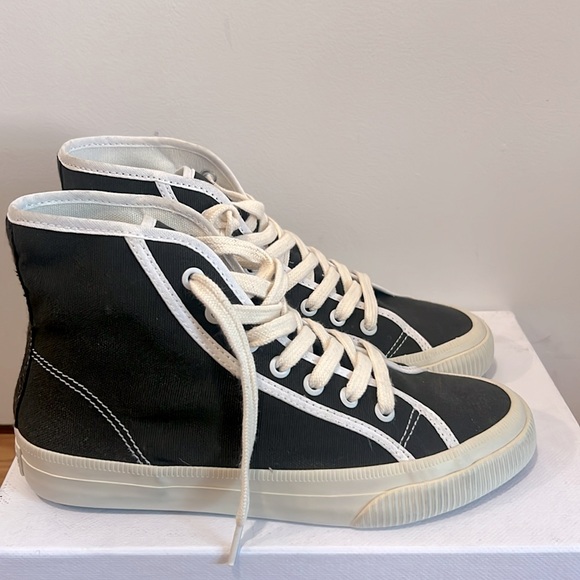 Re/done black/cream 90s High Tops in size 37 - Picture 2 of 5